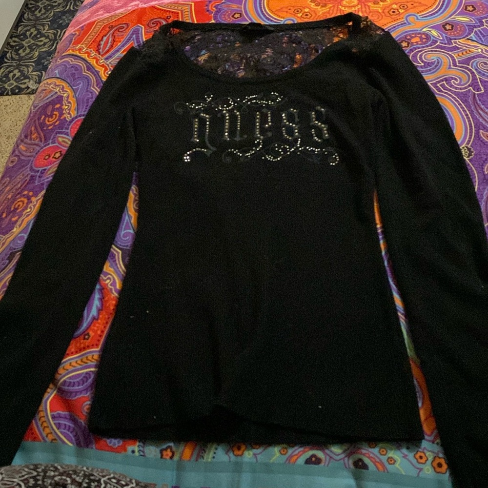 Guess black long sleeve